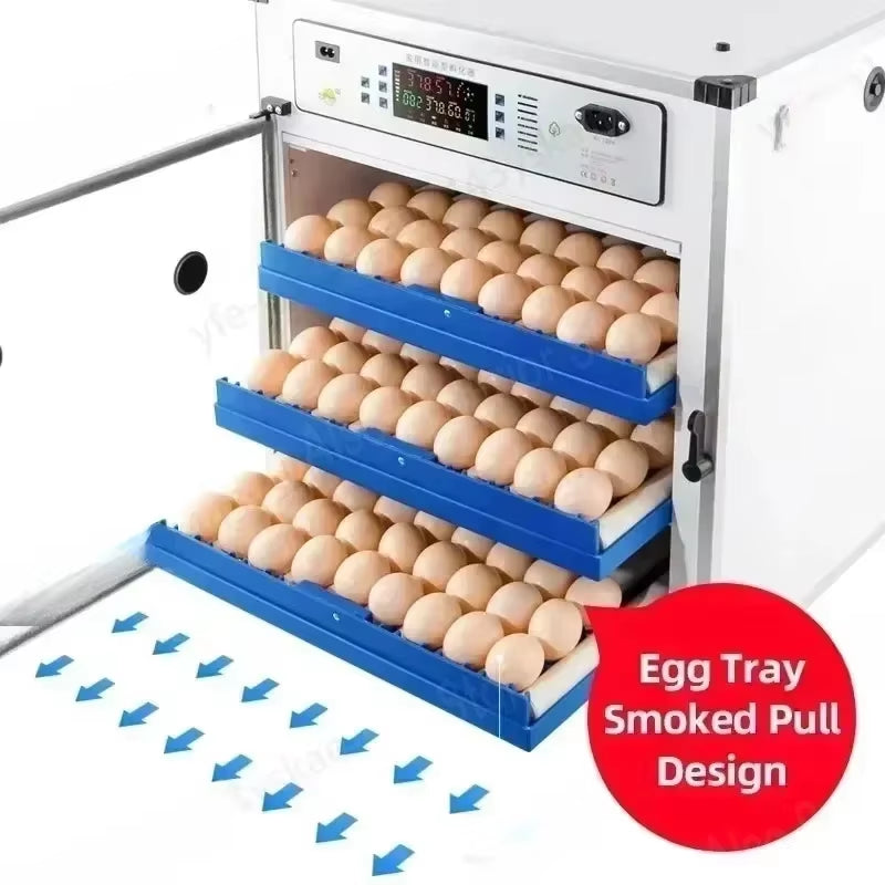 204 Eggs Dual Electric Edition Incubator Machine Automatic Egg Incubator for Chicken Quail Bird Egg Hatch