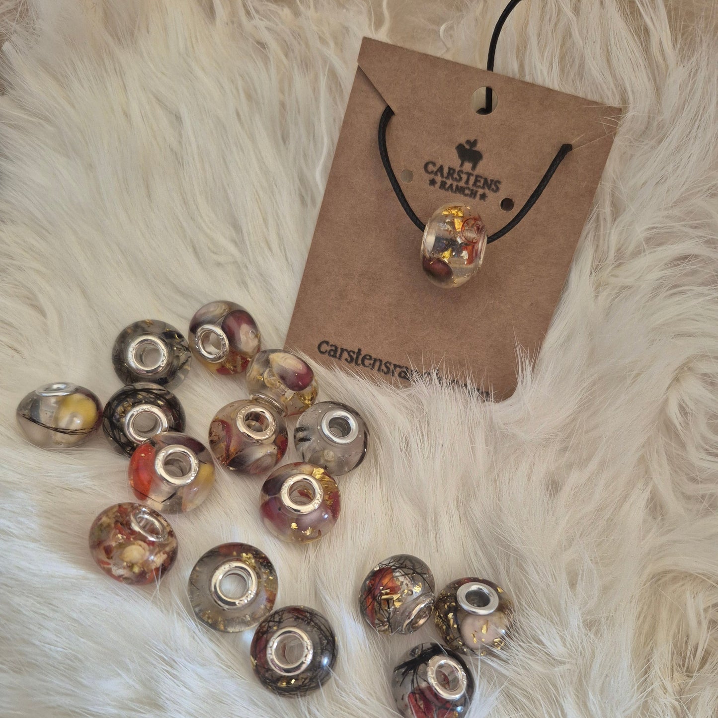 Pandora Style Resin Bead