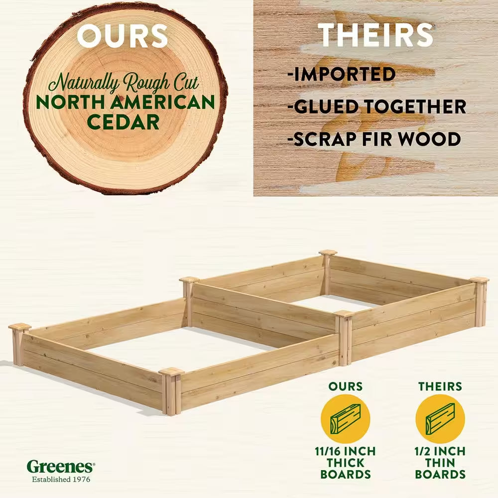 4 Ft. X 8 Ft. X 10.5 In. Original Cedar Raised Garden Bed