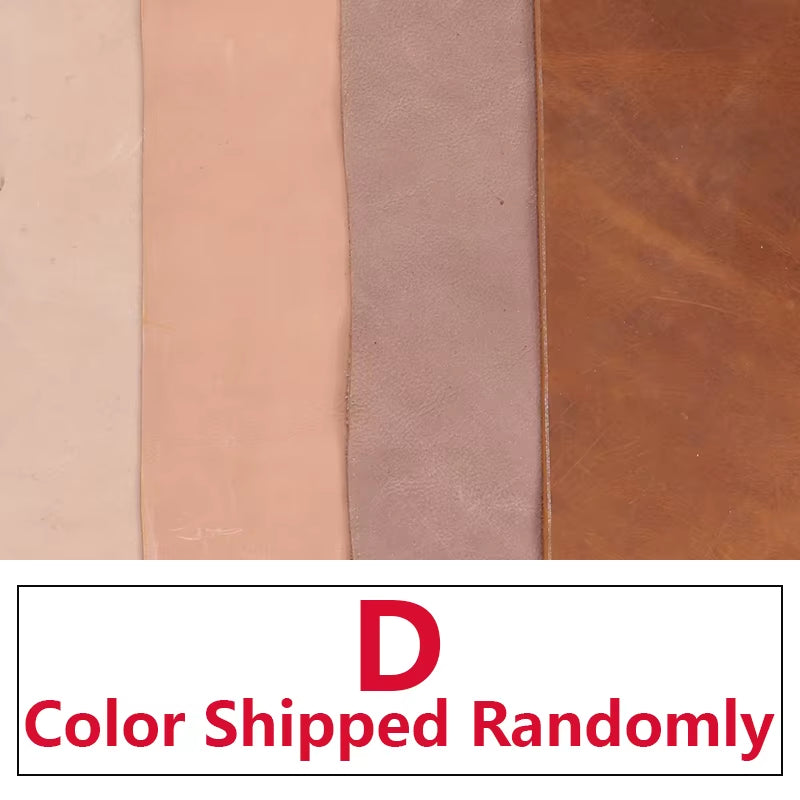 Leather Vegetable Tanned Cowhide Material Fabric Piece, Genuine Leather Wallet Handbag Shoes DIY Leathercraft Accessories