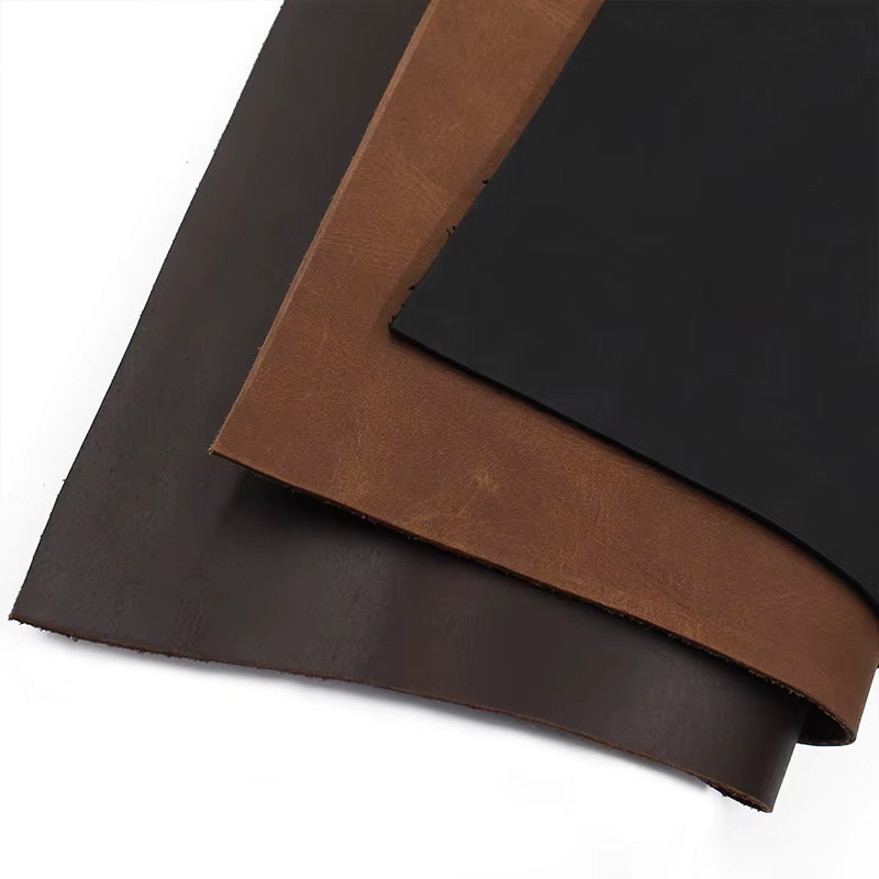 Leather Vegetable Tanned Cowhide Material Fabric Piece, Genuine Leather Wallet Handbag Shoes DIY Leathercraft Accessories