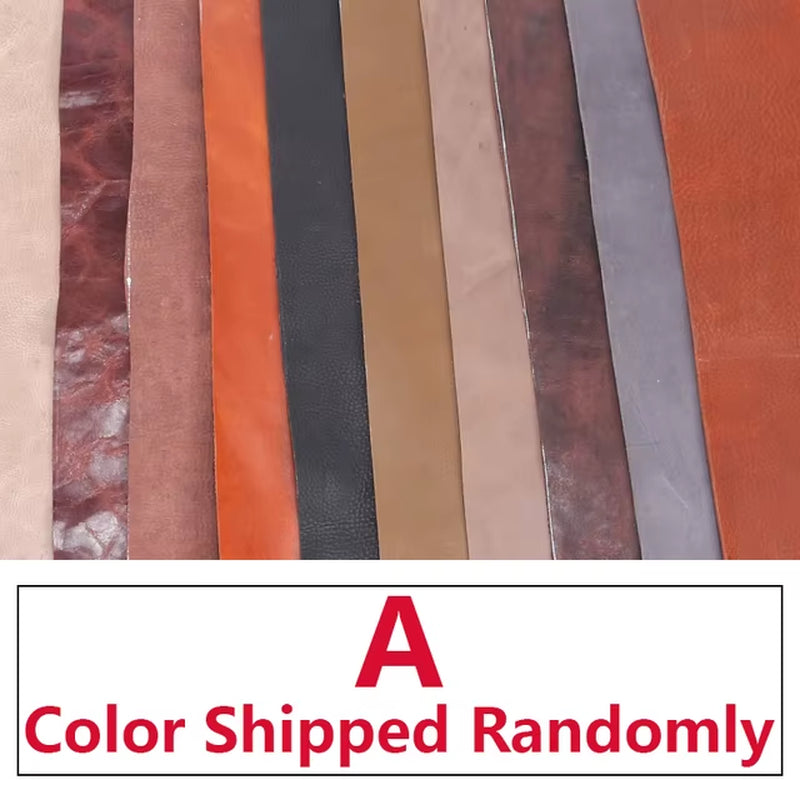 Leather Vegetable Tanned Cowhide Material Fabric Piece, Genuine Leather Wallet Handbag Shoes DIY Leathercraft Accessories