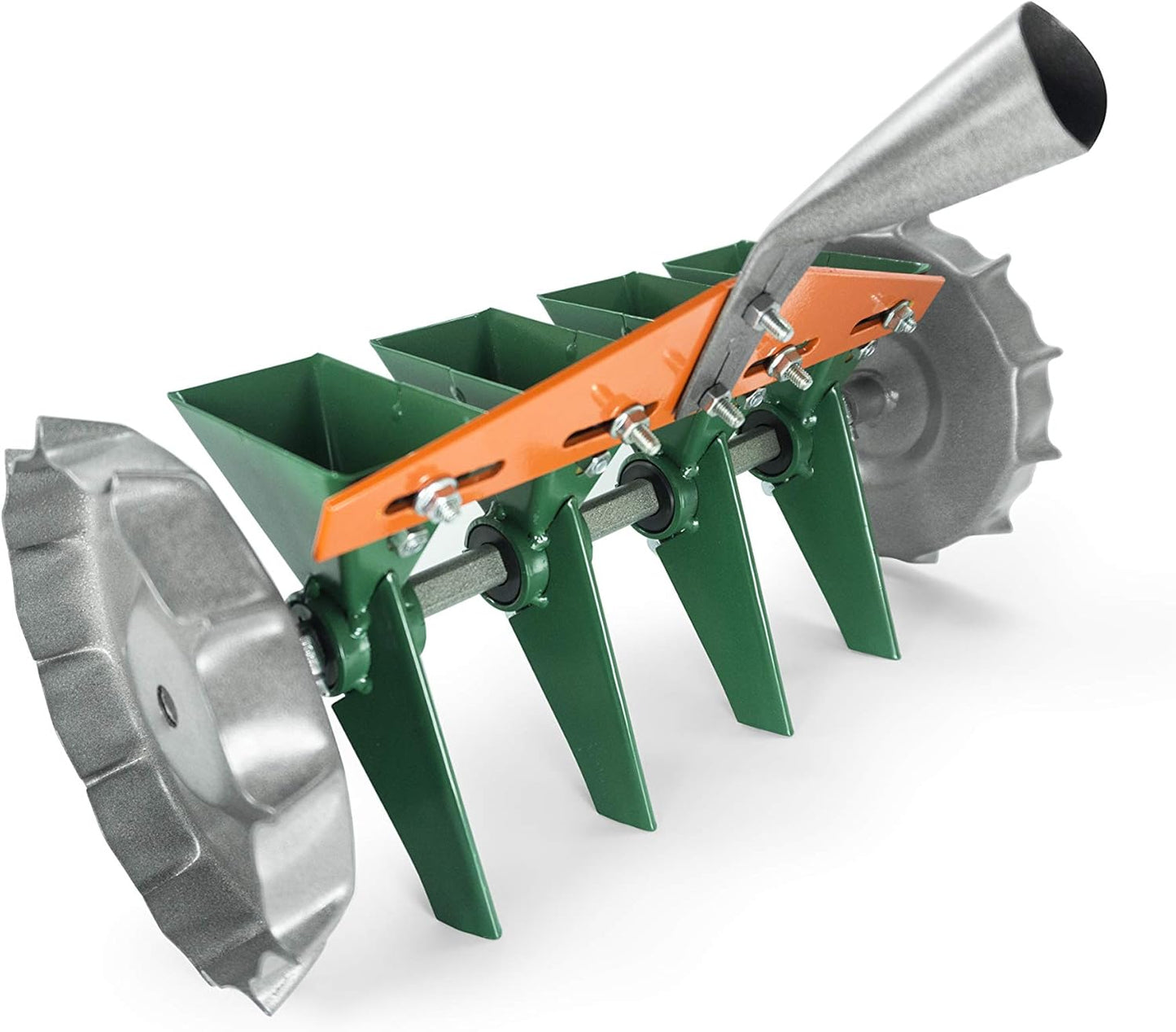 Metal Precision Manual Seeder for Vegetables Greens Onion Radish Beets (4-Row)