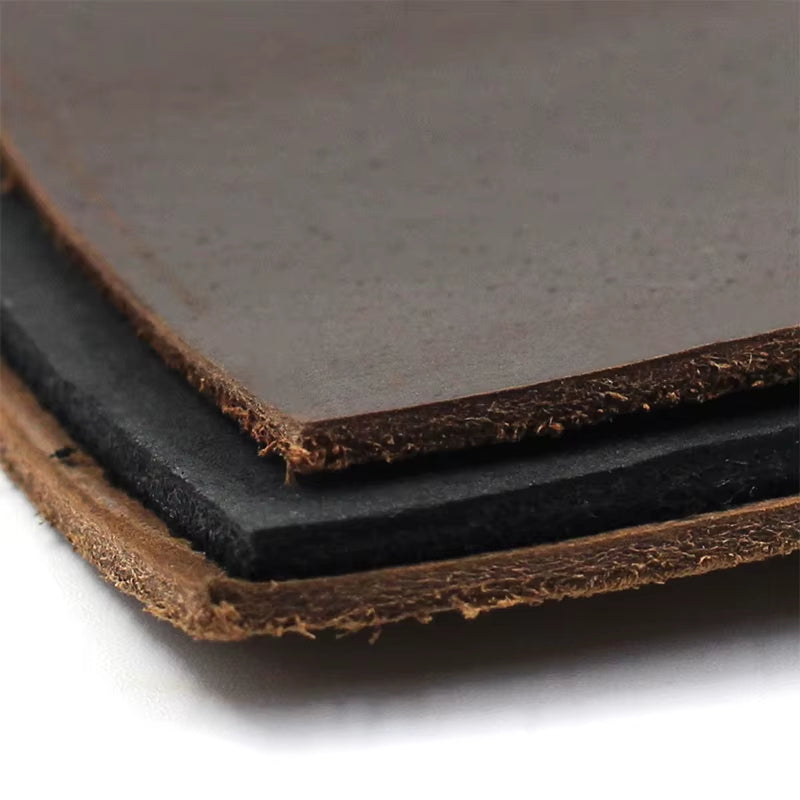 Leather Vegetable Tanned Cowhide Material Fabric Piece, Genuine Leather Wallet Handbag Shoes DIY Leathercraft Accessories