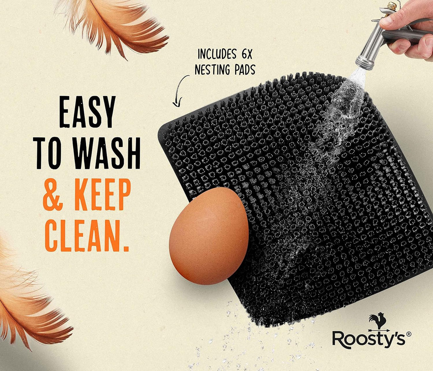 Chicken Nesting Box Pads X6 | Washable Plastic Nesting Box Liners | Chicken Bedding for Coop, Nesting Pads, Chicken Laying Boxes, Nesting Pads for Chicken Coop, Chicken Nesting Box Pads Ebook