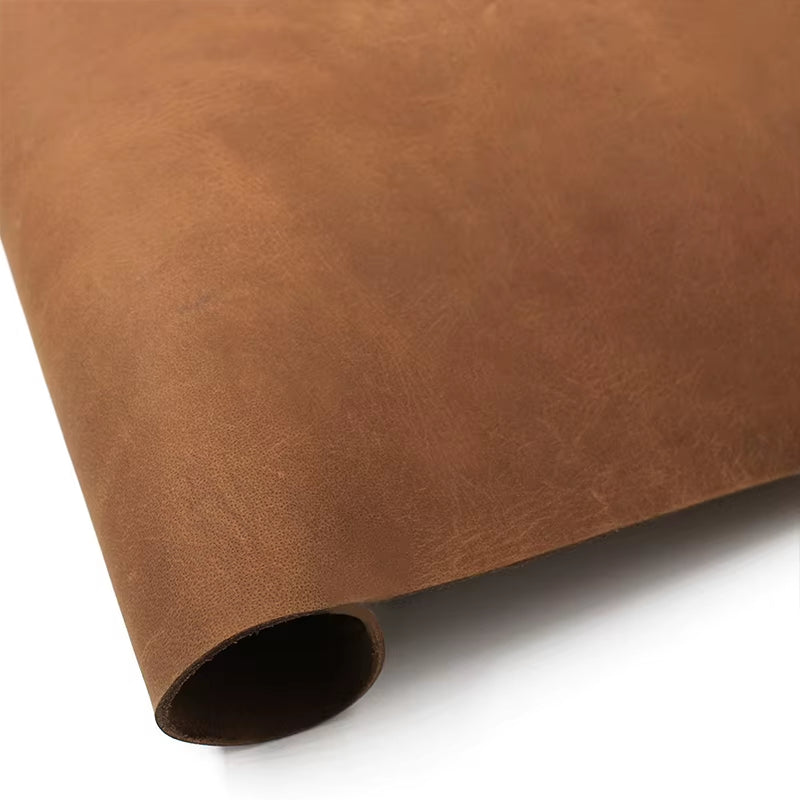 Leather Vegetable Tanned Cowhide Material Fabric Piece, Genuine Leather Wallet Handbag Shoes DIY Leathercraft Accessories