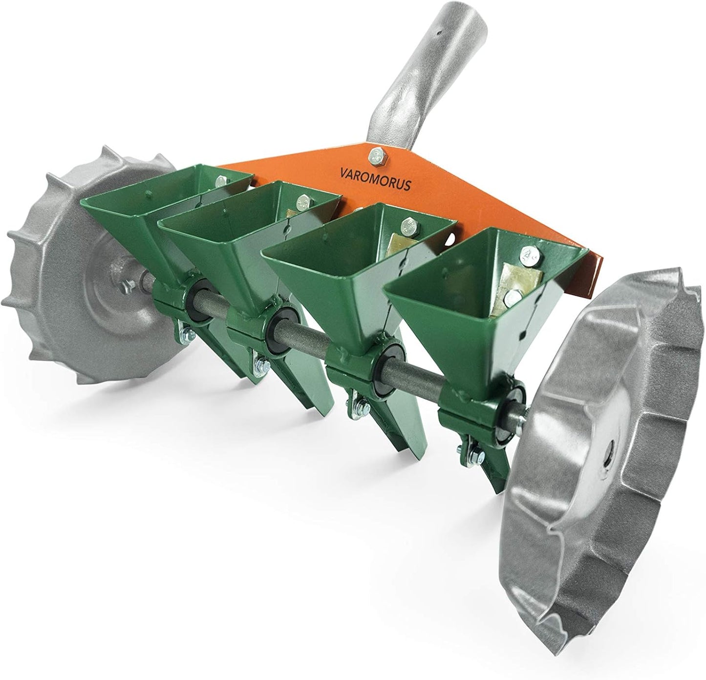 Metal Precision Manual Seeder for Vegetables Greens Onion Radish Beets (4-Row)