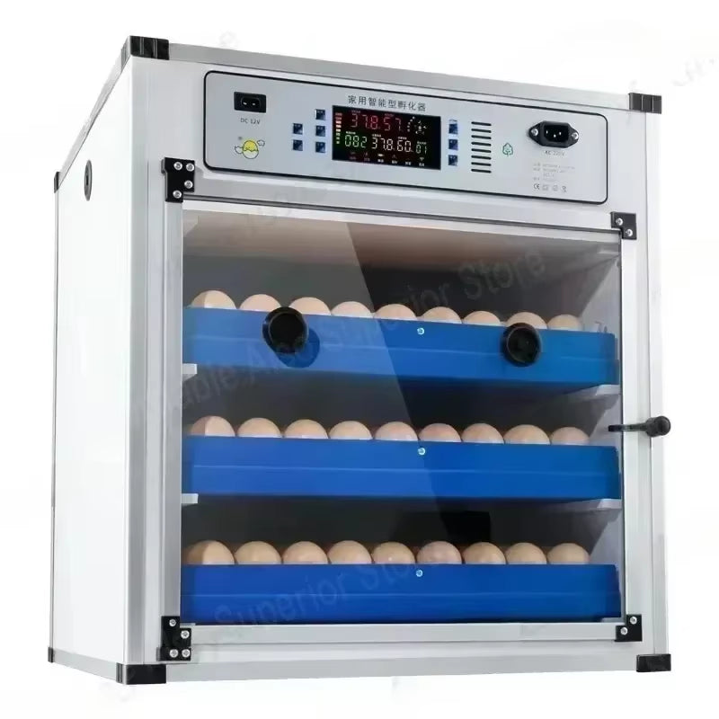 204 Eggs Dual Electric Edition Incubator Machine Automatic Egg Incubator for Chicken Quail Bird Egg Hatch