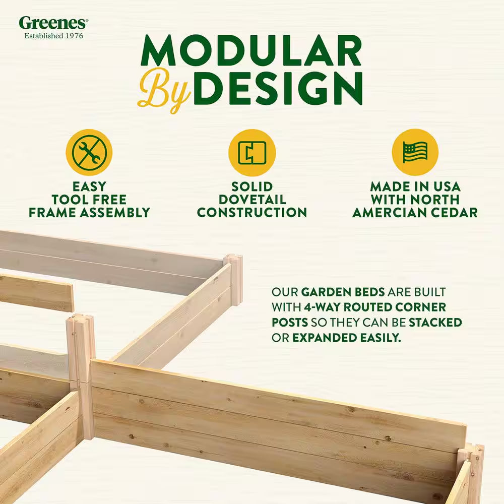 4 Ft. X 8 Ft. X 10.5 In. Original Cedar Raised Garden Bed
