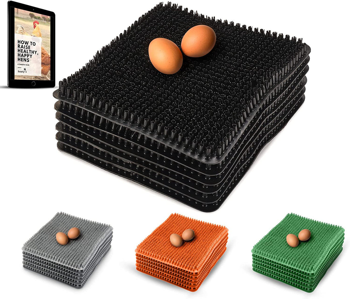Chicken Nesting Box Pads X6 | Washable Plastic Nesting Box Liners | Chicken Bedding for Coop, Nesting Pads, Chicken Laying Boxes, Nesting Pads for Chicken Coop, Chicken Nesting Box Pads Ebook