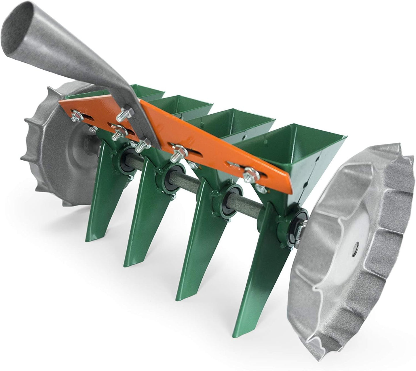 Metal Precision Manual Seeder for Vegetables Greens Onion Radish Beets (4-Row)