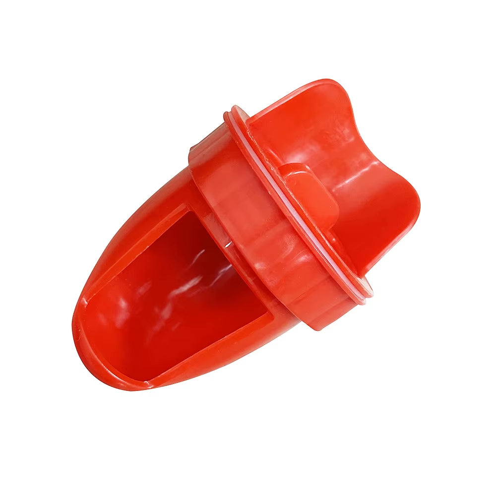 Chicken Feeder Poultry Feeding Supplies DIY Rain Proof Poultry Feeder Port Gravity Feed Kit for Buckets Barrels Bins Troughs