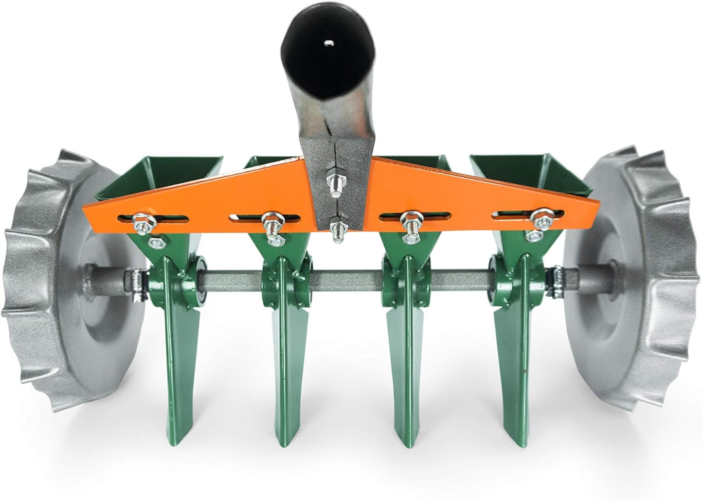 Metal Precision Manual Seeder for Vegetables Greens Onion Radish Beets (4-Row)