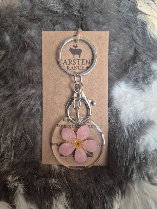 Texas Meadow Rose Keychain