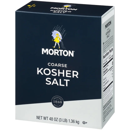 Coarse Kosher Salt – for Cooking, Grilling, Brining, & Salt Rimming, 48 Oz Box