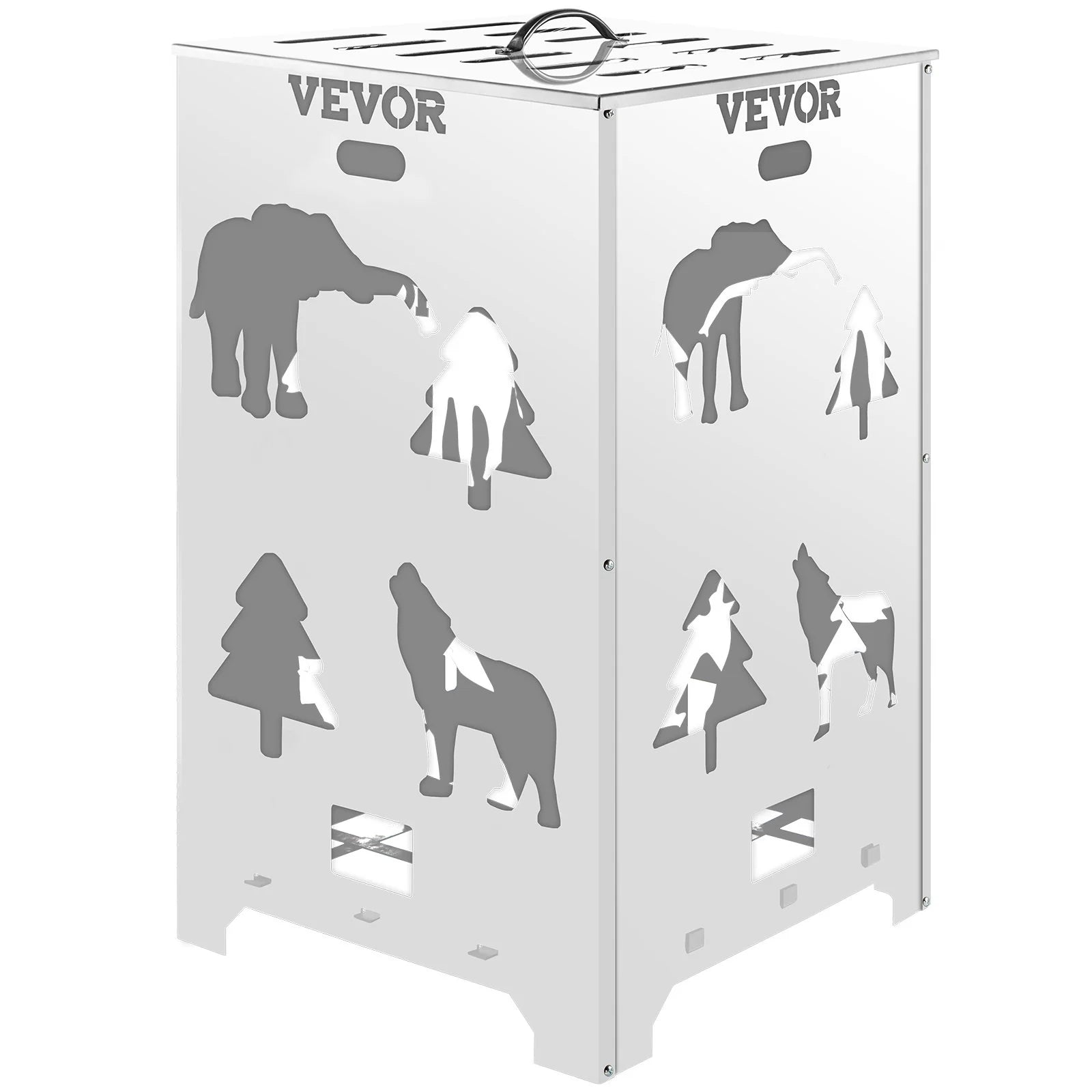 Vevor Burn Barrel Burn Drum Incinerator Barrel 14X14X24 Inch for Yard Waste