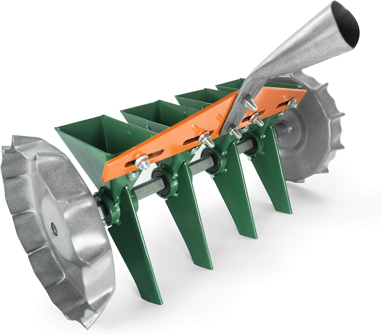 Metal Precision Manual Seeder for Vegetables Greens Onion Radish Beets (4-Row)