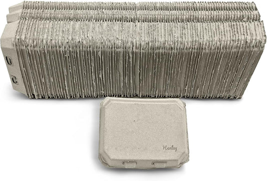 Half Dozen Egg Cartons-  Blank Flat Top Six Pack (100)