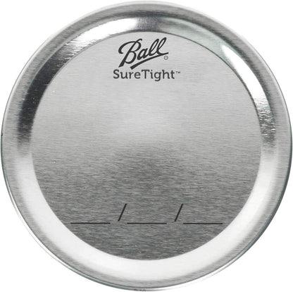 Regular Mouth Lids for Glass Mason Jars, Used for Canning, Pickling, Juice, Jam, Jelly 12-Count, Pack of 8 (96-Lids Total)