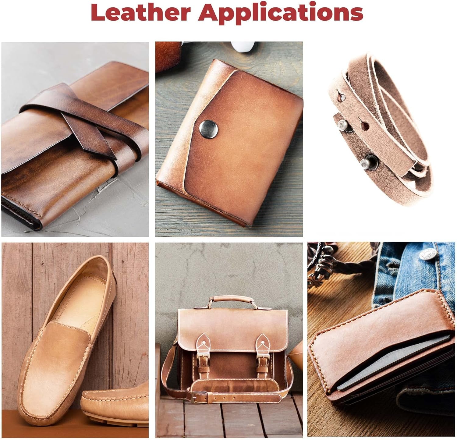 ELW 2-3 Oz (1-1.4Mm) Thickness Weight Pre-Cut 4-6 SQ FT Vegetable Tanned Leather Cowhide Grade AB Full Grain Leather for Tooling, Carving, Engraving, Molding, Embossing, Stamping, & Dyeing