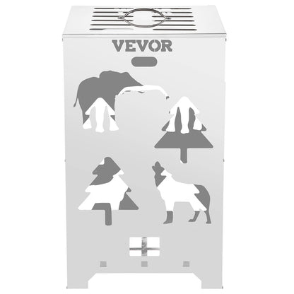 Vevor Burn Barrel Burn Drum Incinerator Barrel 14X14X24 Inch for Yard Waste