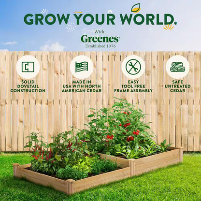 4 Ft. X 8 Ft. X 10.5 In. Original Cedar Raised Garden Bed