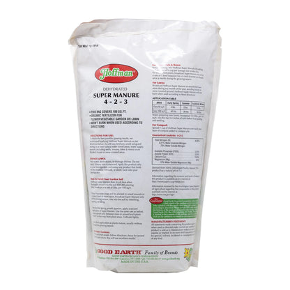Dehydrated Poultry Manure, 4-2-3 Formulation, Garden Fertilizer, 5 Lb