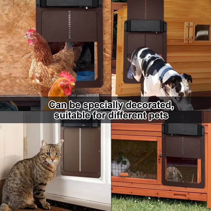 Automatic Chicken Coop Door Light-Sensitive Automatic Chicken House Door High Quality and Practical Chicken Pets Hen Cages Door