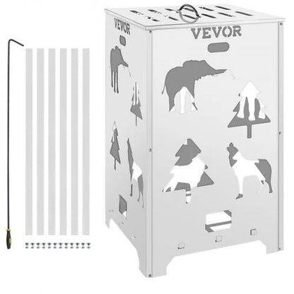 Vevor Burn Barrel Burn Drum Incinerator Barrel 14X14X24 Inch for Yard Waste