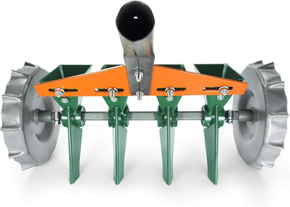 Metal Precision Manual Seeder for Vegetables Greens Onion Radish Beets (4-Row)
