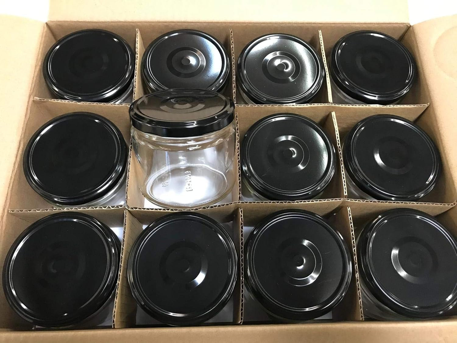 Clear Glass Salsa Jars, 12 Oz - Case of 12